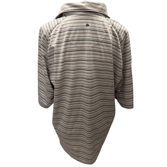Bollé Golf Mens Striped Polo Shirt Size L - Picture 2 of 8
